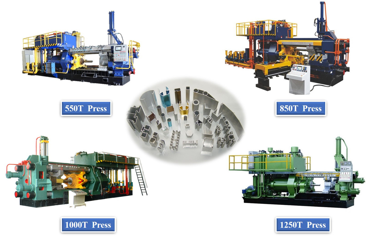 prensa de extrusión de aluminio