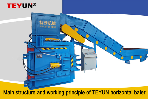 Estructura principal y principio de funcionamiento de la empacadora horizontal TEYUN