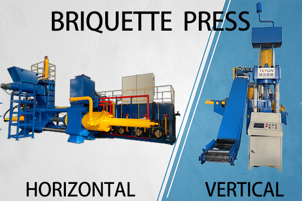 ¿Máquina prensadora de briquetas horizontal o vertical?